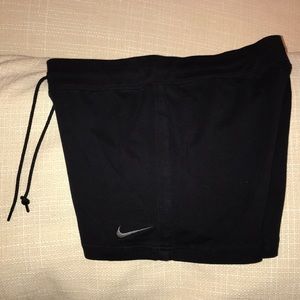 Nike black cotton shorts